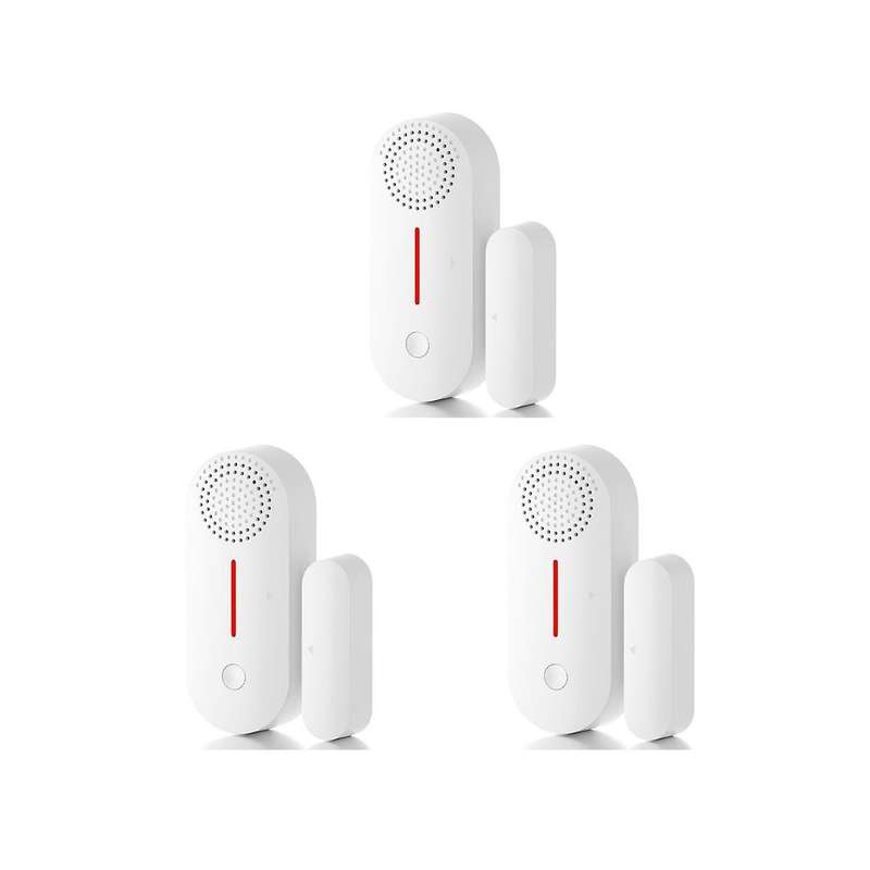 3PCS Tuya Wireless Smart Door Window Sensor System Remote Control Operation Safe Burglar Alarm for H