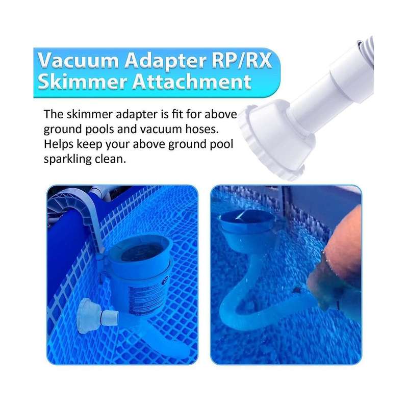 3PCS Vacuum Adapter RP/RX Skimmer Attachment for Above Ground Pools Spas Hot Tubs Swimming Pool Part