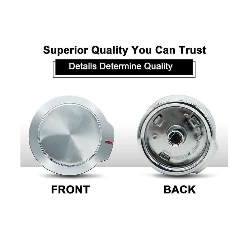 3pcs W10823529 W11156487 Oven Gas Stove Range Knob for , Burner Control Range Knob. Replaces 454622