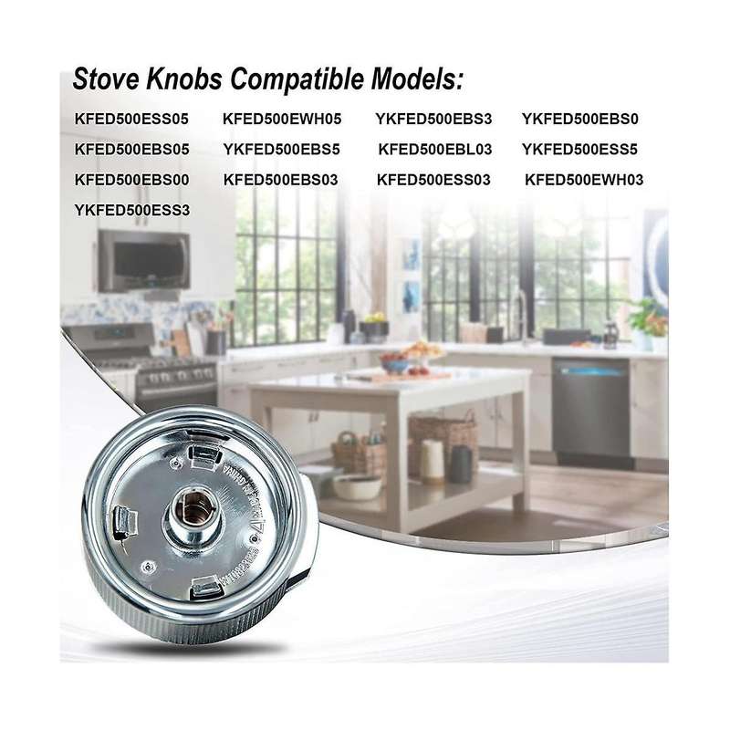3pcs W10823529 W11156487 Oven Gas Stove Range Knob for , Burner Control Range Knob. Replaces 454622