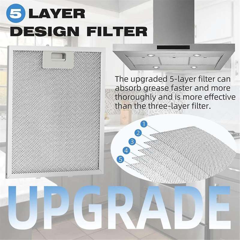 3PCS W10169961A Hood Filter for Jenn Air Range Hood Replace Aluminum Vent Filter 12X10.5Inch