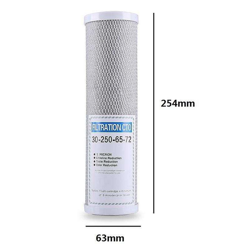 3pcs Water Filter Activated Carbon Filter 10 Inch Replacement Purifier Cto Block Carbon Filter