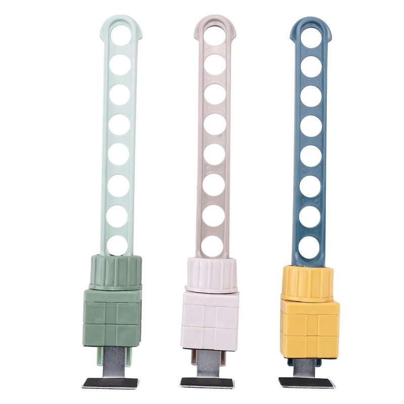 3pcs Window Clothes Hanging Rack Portable Indoor Window 8-holes Drying Rack Adjustable Home for Clo