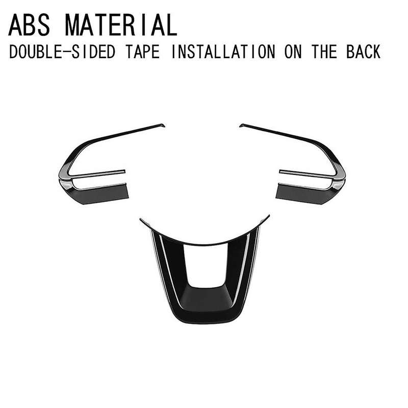 3Pcs/Set Carbon Fiber Car Steering Wheel Decoration Cover Trim Sticker for Raize 200 Series 210A 202