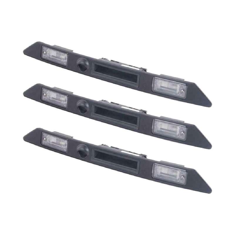 3pcs/set Car Trunk Grip License Plate Light Trim Assembly for A4 B7 2005-2008 8e0827574c3fz