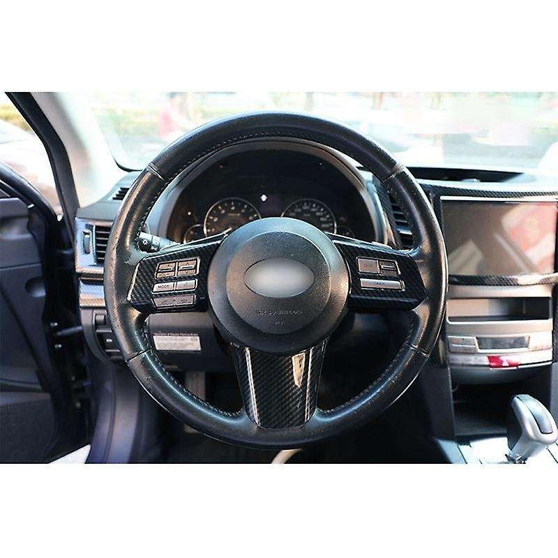3Pcs/Set Car Steering Wheel Switch Decoration Frame Cover Stickers for 2010-2014