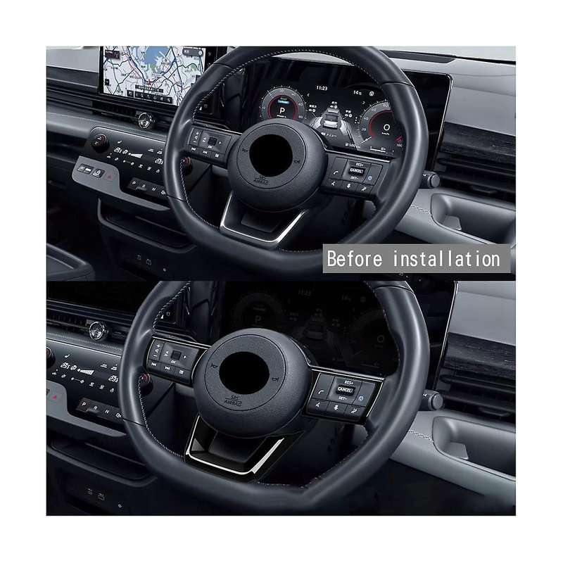 3pcs/set Carbon Fiber Car Steering Wheel Decoration Cover Sticker for C28 2022 2023