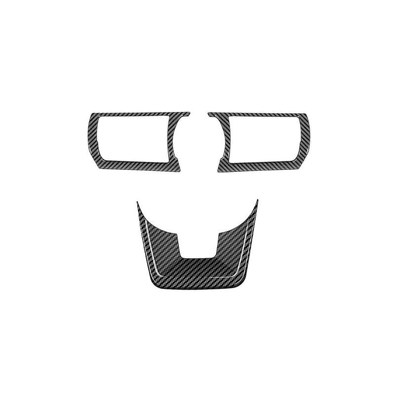 3pcs/set Carbon Fiber Car Steering Wheel Decoration Cover Sticker for C28 2022 2023