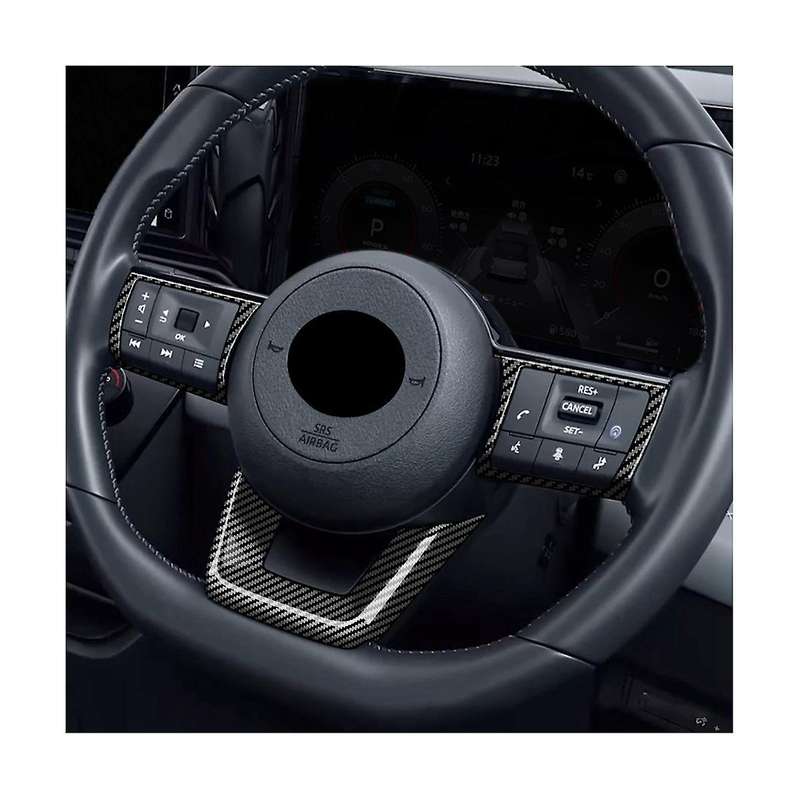 3pcs/set Carbon Fiber Car Steering Wheel Decoration Cover Sticker for C28 2022 2023