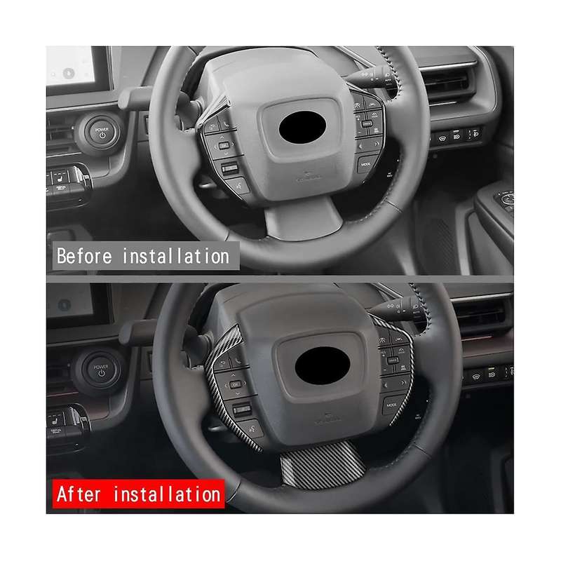 3pcs/set Car Dumb Silver Steering Wheel Decoration Cover Trim Sticker for Prius 60 Series 2022-2023