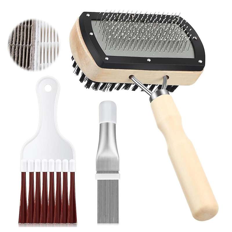 3-Piece Set of Air Conditioner Condenser Cleaning Brush, Air Conditioner Fin Cleaner, Refrigerator C