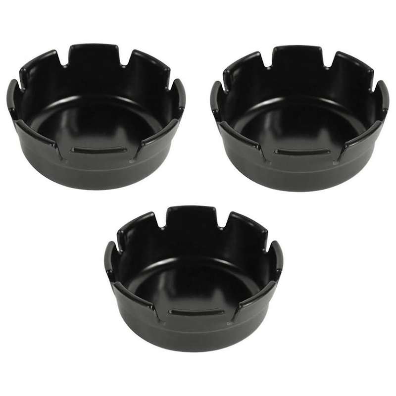 3-Piece Set of Anti-Fall and Non-Breakable Ashtrays,Perfect for Bar/Restaurant Use- & Stackable
