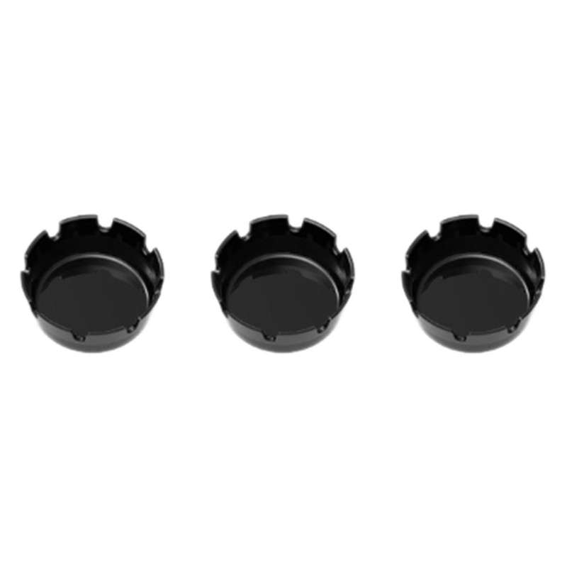 3-Piece Set of Anti-Fall and Non-Breakable Ashtrays,Perfect for Bar/Restaurant Use- & Stackable
