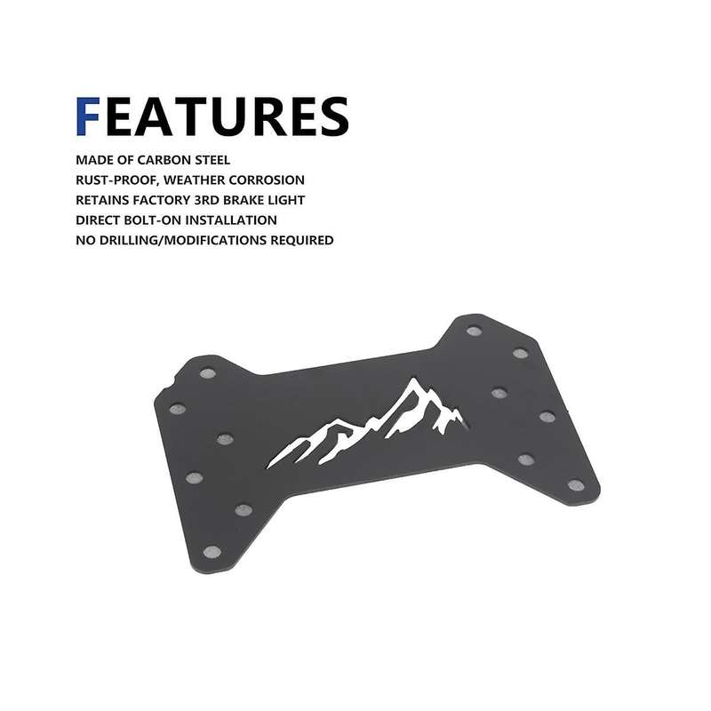 3rd Brake Light Extension Mounting Bracket for 2021-2023 Spare Tire High Brake Light Extension Brack