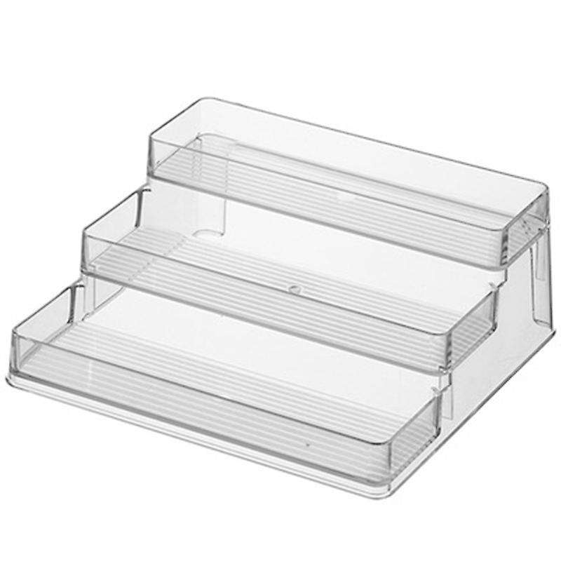 3-Tier Spice Rack Kitchen Pantry Step Shelf Cabinet Organizer, Spice and Food Kitchen Cabinet Pantr