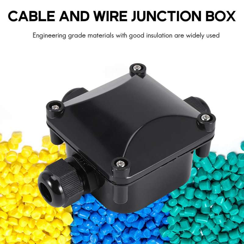 3-way Junction Box, Ip 68 Waterproof Connectors for Outdoor Lighting External Junction Box Pack Of