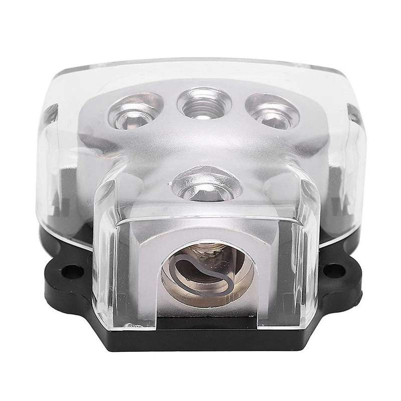 3-Way Power Distribution Block 1x0 Gauge in 3x4 Gauge Out Power Distribution Block for Car Audio Sp