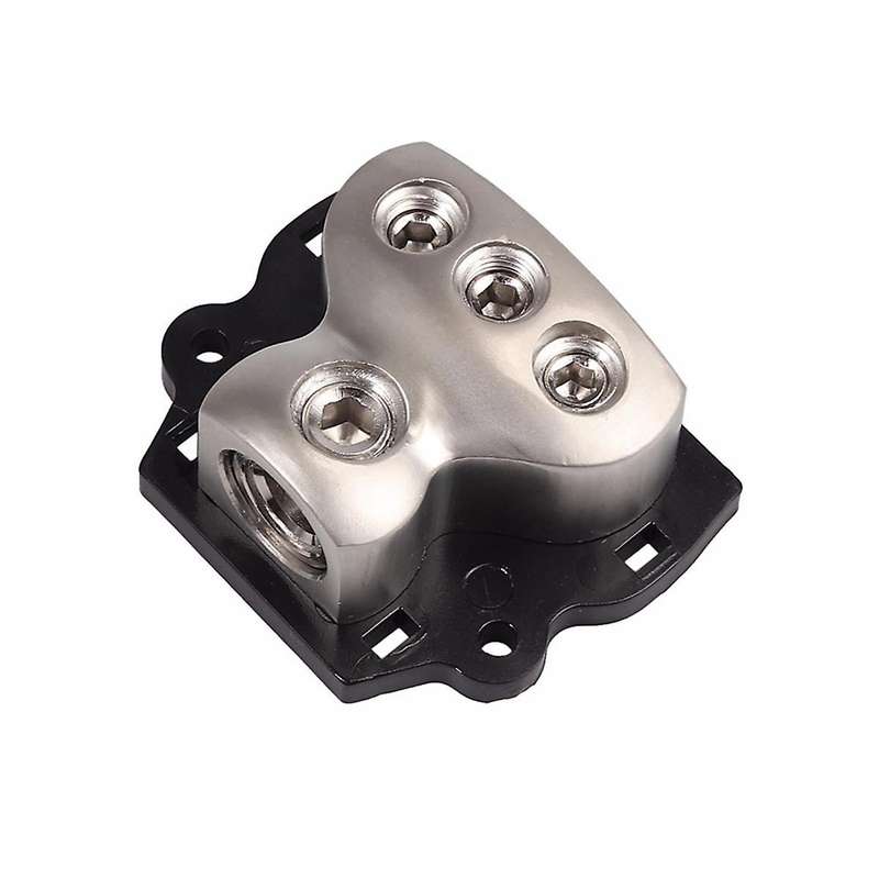 3-Way Power Distribution Block 1x0 Gauge in 3x4 Gauge Out Power Distribution Block for Car Audio Spl