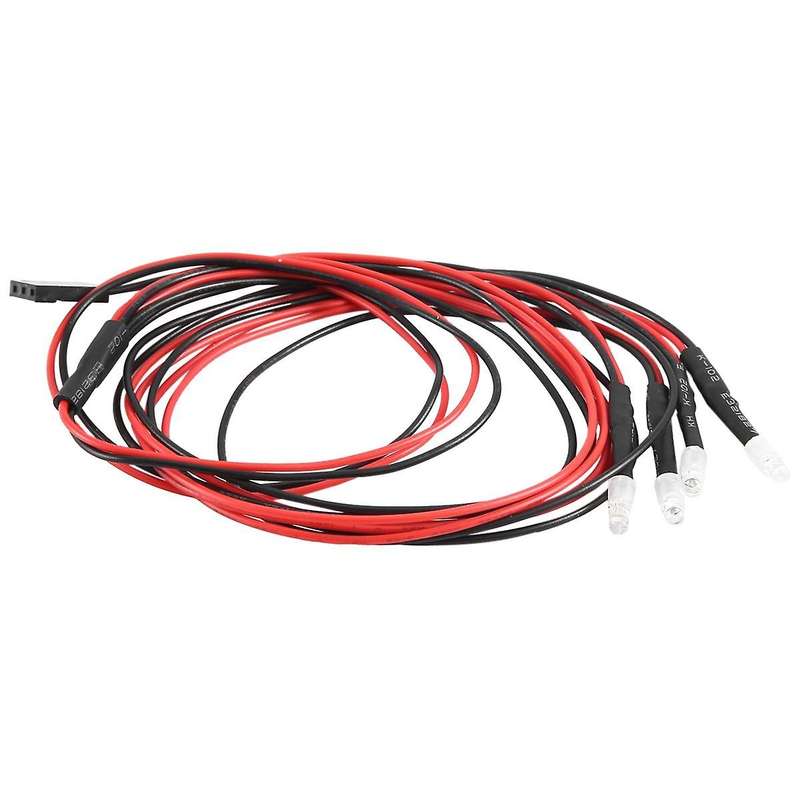 4 3mm Rc Led Light Kit for 1/10 Rc Car Truck Crawler Rc Model Drift Car Headlight Taillight , White