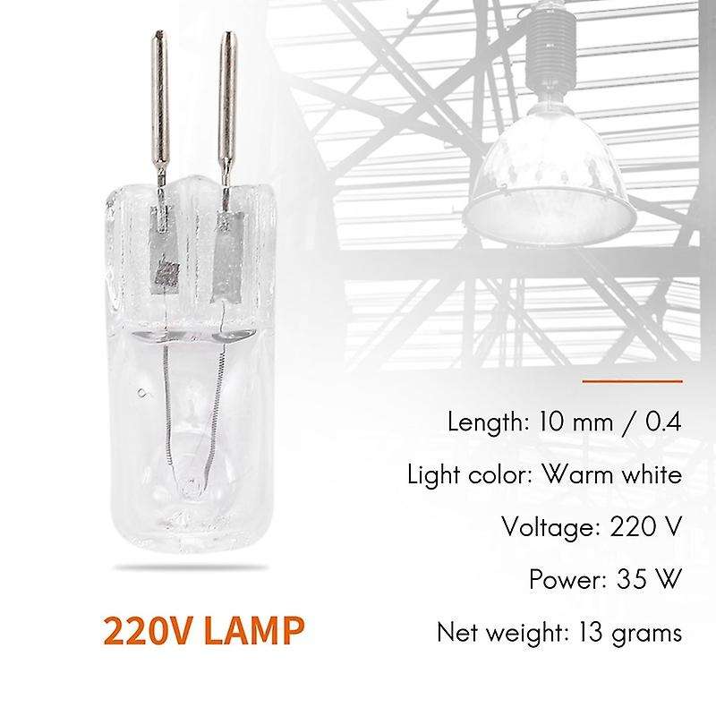 4 220V 35W G5, 3 pin power supply dual halogen bulb warm white