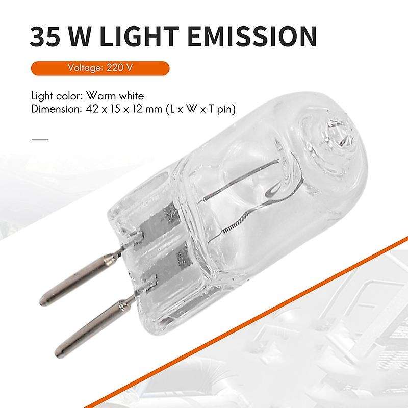 4 220V 35W G5, 3 pin power supply dual halogen bulb warm white