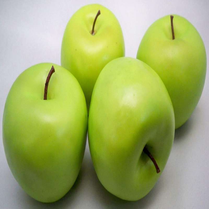 4 Artificial Green Apples-fruit