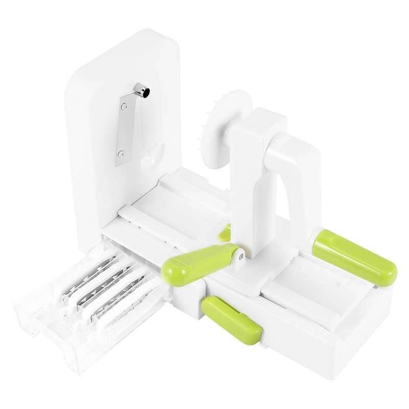 4 Blade Vegetable Spiralizer Folding Veggie Pasta & Spaghetti Potato Vegetable Spiral Cutter Zucchi