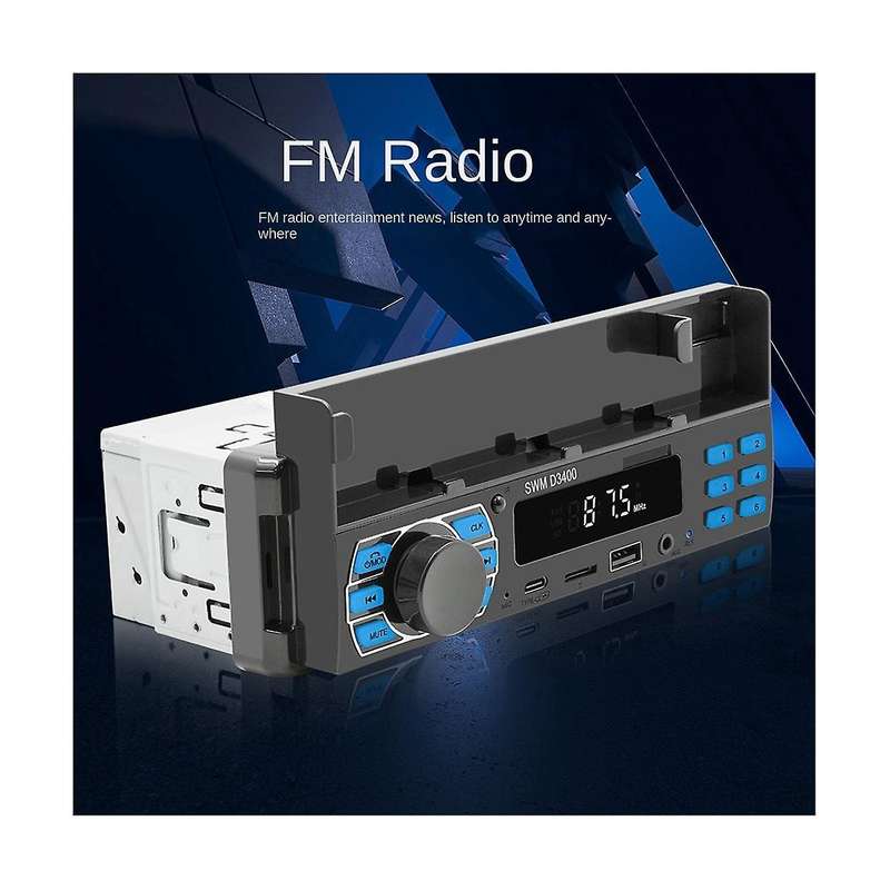 4 Channel 45w Bluetooth Car Radio Car Mp3 Player Plug-in U Disk Car Radio with Cell Phone Holder Fun