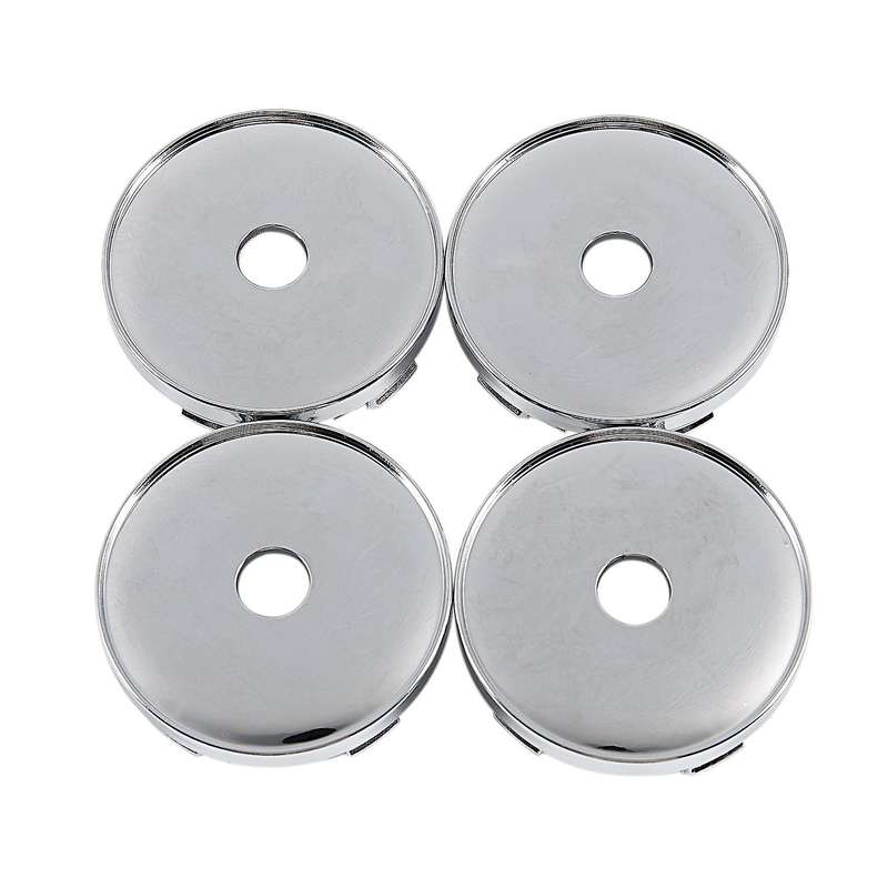 4 Chrome Wheel Center Hub Cap Universal Car Plastic 60mm Tyre Trims