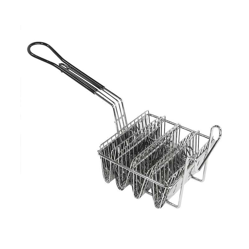 4 Grid Kitchen Fried Cooking French Fries Basket Tortilla Fry Basket for Deep Fat Fryer Basket Stai