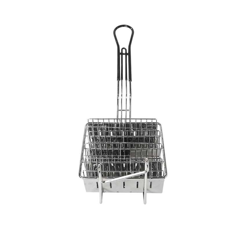4 Grid Kitchen Fried Cooking French Fries Basket Tortilla Fry Basket for Deep Fat Fryer Basket Stai