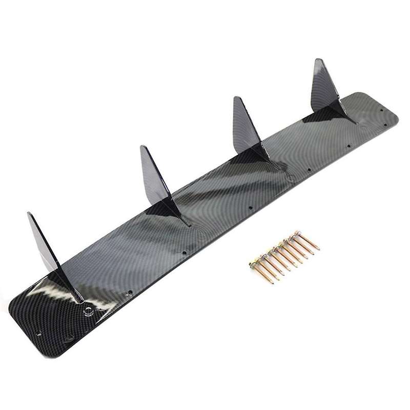 4 Fins Water Transfer Rear Lip Wind Blade Tail Lip Rear Blade Spoiler Car for Golf 7 Mk7