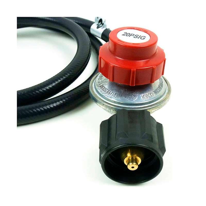 4 Ft High Pressure 0-20 Psi Adjustable Regulator with -1 Type Hose-works with Propane Tanks