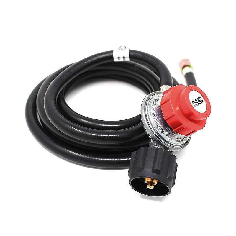 4 Ft High Pressure 0-20 Psi Adjustable Regulator with -1 Type Hose-works with Propane Tanks