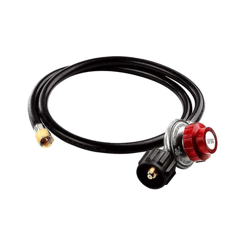 4 Ft High Pressure 0-20 Psi Adjustable Regulator with -1 Type Hose-works with Propane Tanks