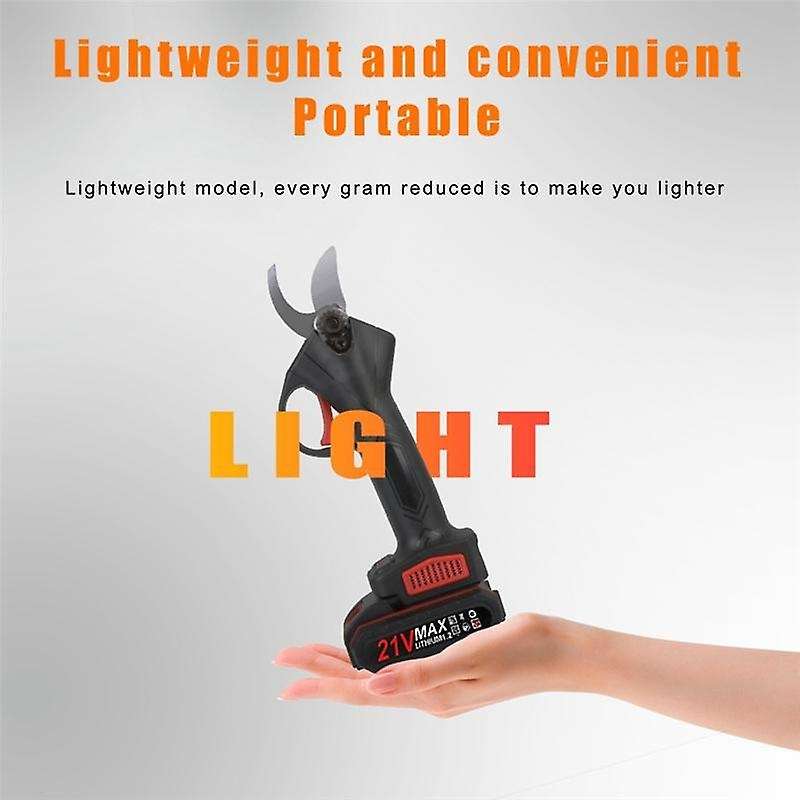 4 Gear Electric Cordless Pruner Pruning Shear with 6000MAh Lithium-Ion Battery Efficient Fruit Tree