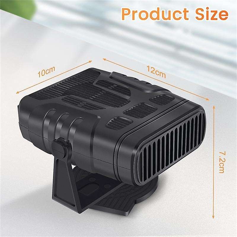 4 In 1 12v 120w Car Heater Electric Cooling Heating Fan Portable Electric Dryer Windshield Defoggin
