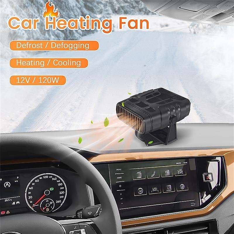 4 In 1 12v 120w Car Heater Electric Cooling Heating Fan Portable Electric Dryer Windshield Defoggin