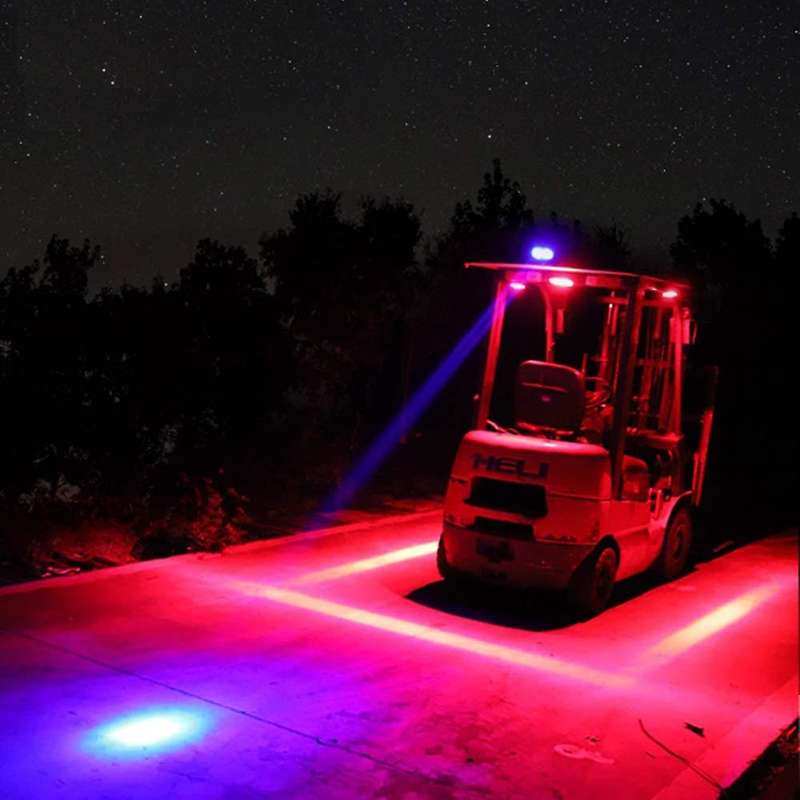 4 Inch 30W LED Forklift Truck Car Warning Lamp Safety Working Light Bar Warehouse Danger Area Light