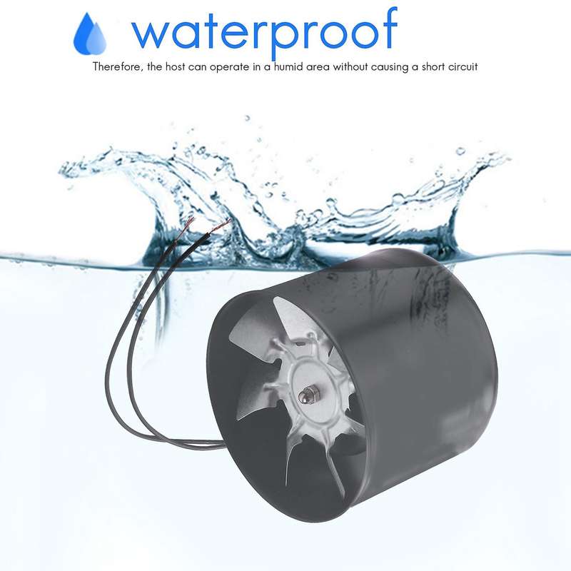 4 Inch Inline Duct Fan Air Ventilator Pipe Ventilation Exhaust Fan Mini Extractor Bathroom Fan Toil
