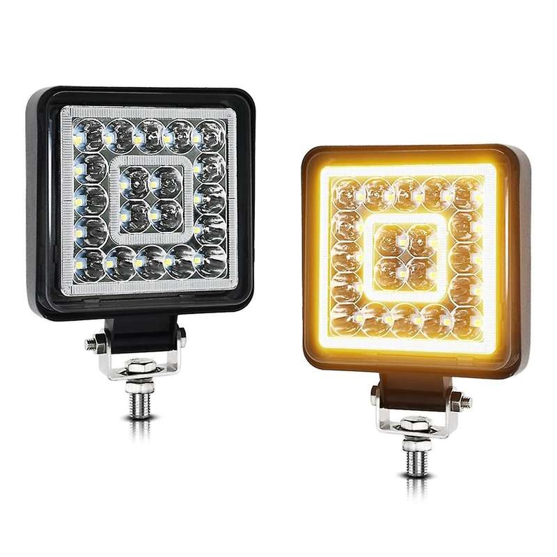 4 Inch LED Cube Light Pods, 160W 16000LM 9-30V LED Tractor Work Lights Fog Lights ATV UTV RV Boat C
