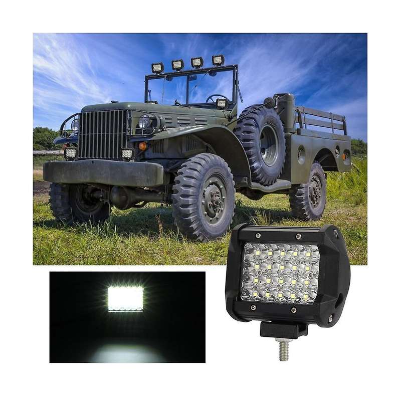 4 Inch Headlight Led Work Light Bar for Truck Pickup 4wd Off Road Atv Suv Auto Utv Accessories (2 P