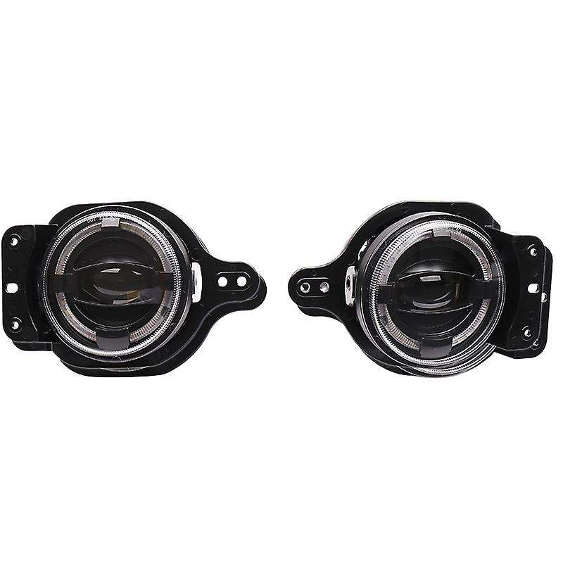 4 Inch LED Fog Lamp with Mounting Bracket 30W High Brightness Modified White Light for Wrangler JL 2