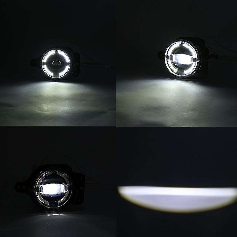 4 Inch LED Fog Lamp with Mounting Bracket 30W High Brightness Modified White Light for Wrangler JL 2