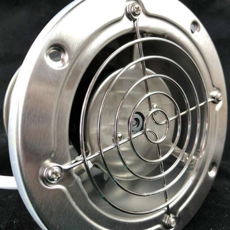 4 Inch Pipe Stainless Steel Exhaust Fan Window Duct Air Ventilation Blower Toilet Kitchen Ventilator