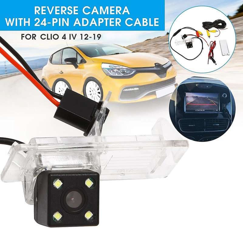 4 LED Car Rear View Camera 170 Degree Parking Reverse Camera with 24Pin Adapter Cable for 4 IV 2012-