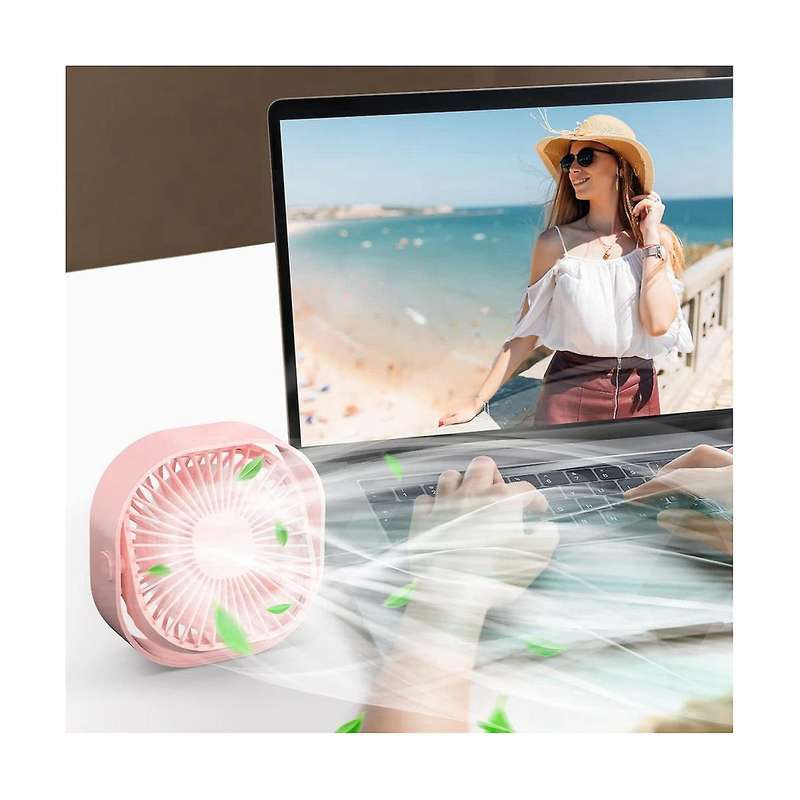 4 Inch Usb Desk Fan 3 Speeds Portable Table Fan Small Cooling Fan 360rotatable Silent Desktop Fan