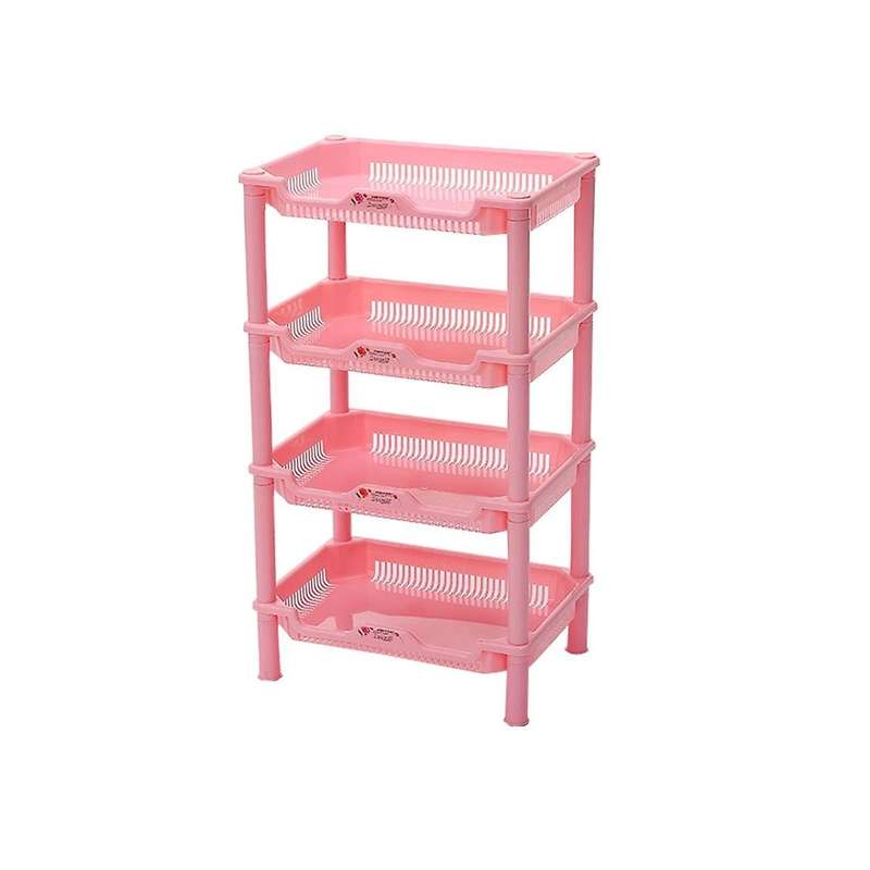 4 Layer New Pp Dish Rack Kitchen Organizer and Storage White Hollow Bathroom Shower Sundries Rack S