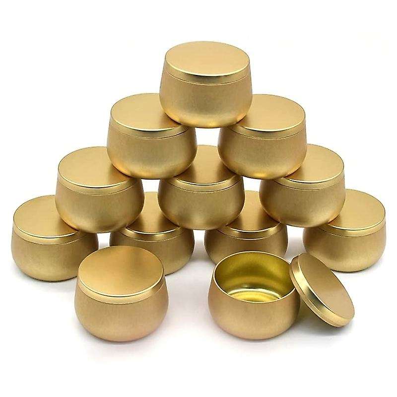4 Oz Candle Tin, 12Pcs Candle Containers for Making Candles, Empty Candle Tins with Lids in Bulk, Ca