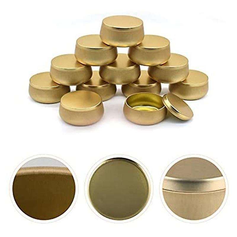 4 Oz Candle Tin, 12Pcs Candle Containers for Making Candles, Empty Candle Tins with Lids in Bulk, Ca